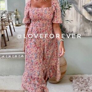 Nadja Dress Small Pink Flower